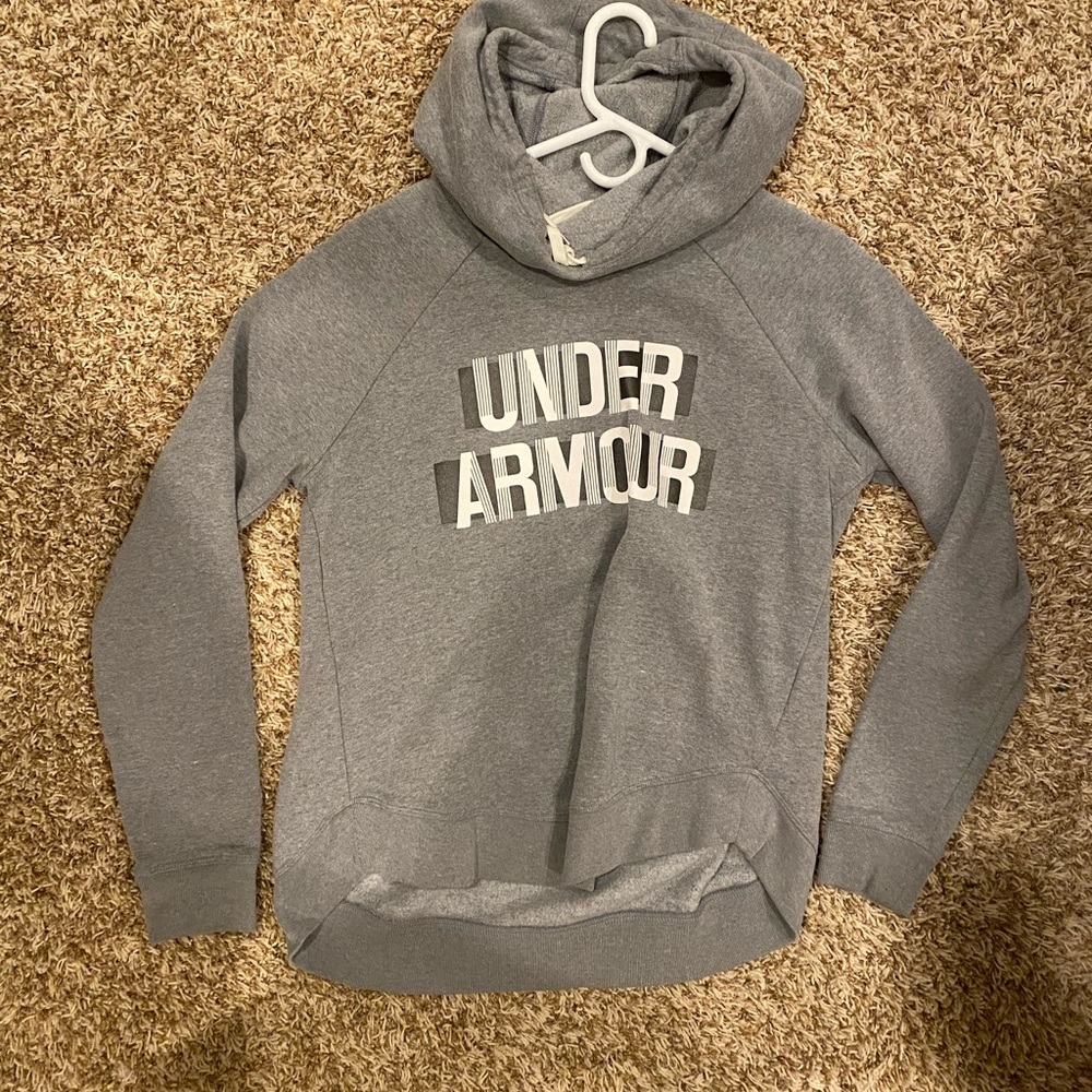 underarmour grey sweatshirt hoodie
